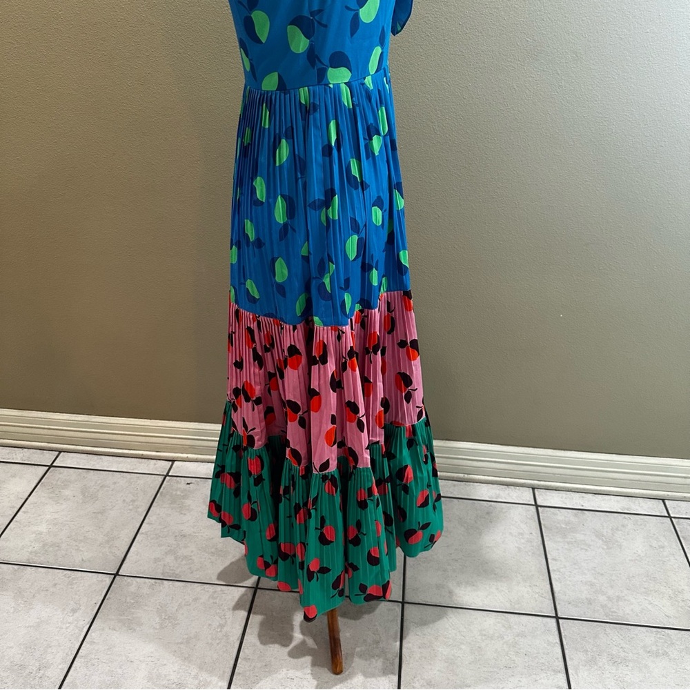 Kate Spade Blue, Pink, and Green Ruffle Dress - Picture 16 of 16